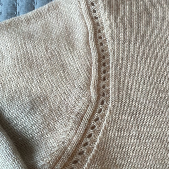 Alexa Chung for AG Adriano Goldschmied Sweater Womens Medium Ivory Wool Blend - Picture 5 of 6